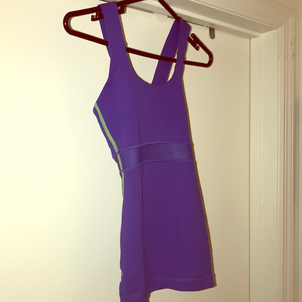 Lululemon Cross Back Purple Tank Sz 4
